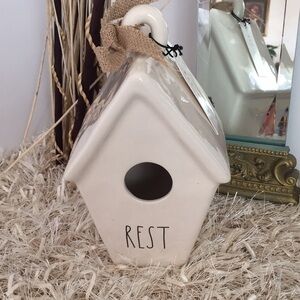 Rae Dunn| White Rest Birdhouse NWT
